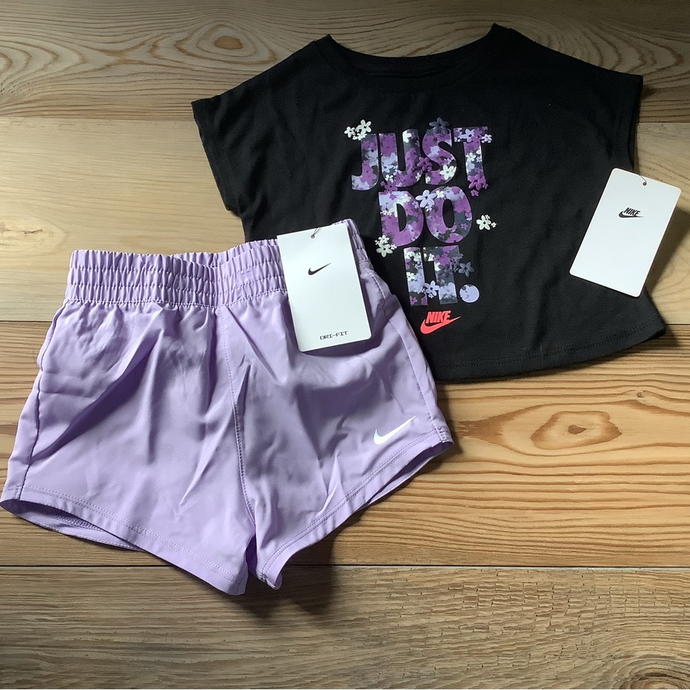 Nike toddler girls tee & shorts outfit size 2T(NWT)|~PRICE IS FIRM~
